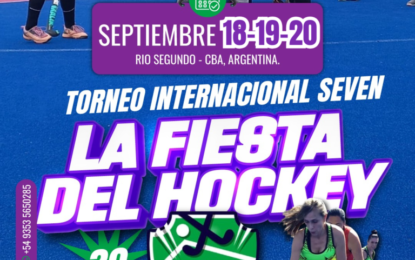 El 6° Torneo Internacional  Seven  ALPASPORT HOCKEY CUP, se juega en Septiembre en Rio 2 , provincia de Cordoba…