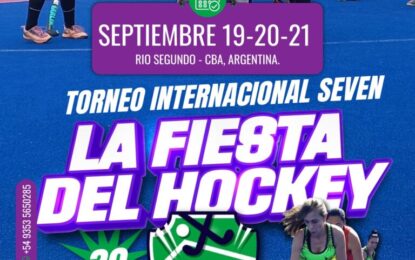 El 6° Torneo Internacional  Seven  ALPASPORT HOCKEY CUP, se juega en Septiembre en Rio 2 , provincia de Cordoba…