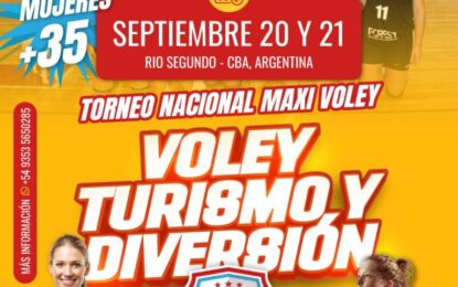 En SEPTIEMBRE juga la 9a. 🏆🏐 «ALPASPORT VOLEY CUP» en Rio Segundo,  los dias 20 Y 21…