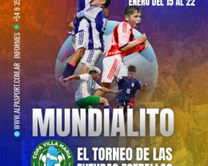 INSCRIPCIONES ABIERTAS para la 25ª Copa Villa Maria 2026….Disfruta del Fútbol y tus vacaciones de Verano en un Gran Torneo..!!
