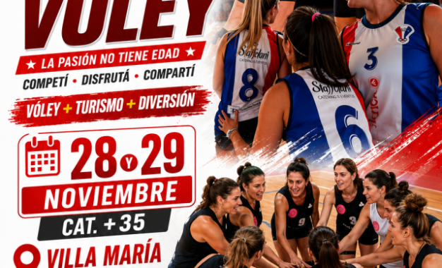 9a. ALPASPORT VÓLEY CUP.! Se juega el Torneo Nacional Categorías Femenina +35, dias 28 y 29 de Noviembre en Villa Maria