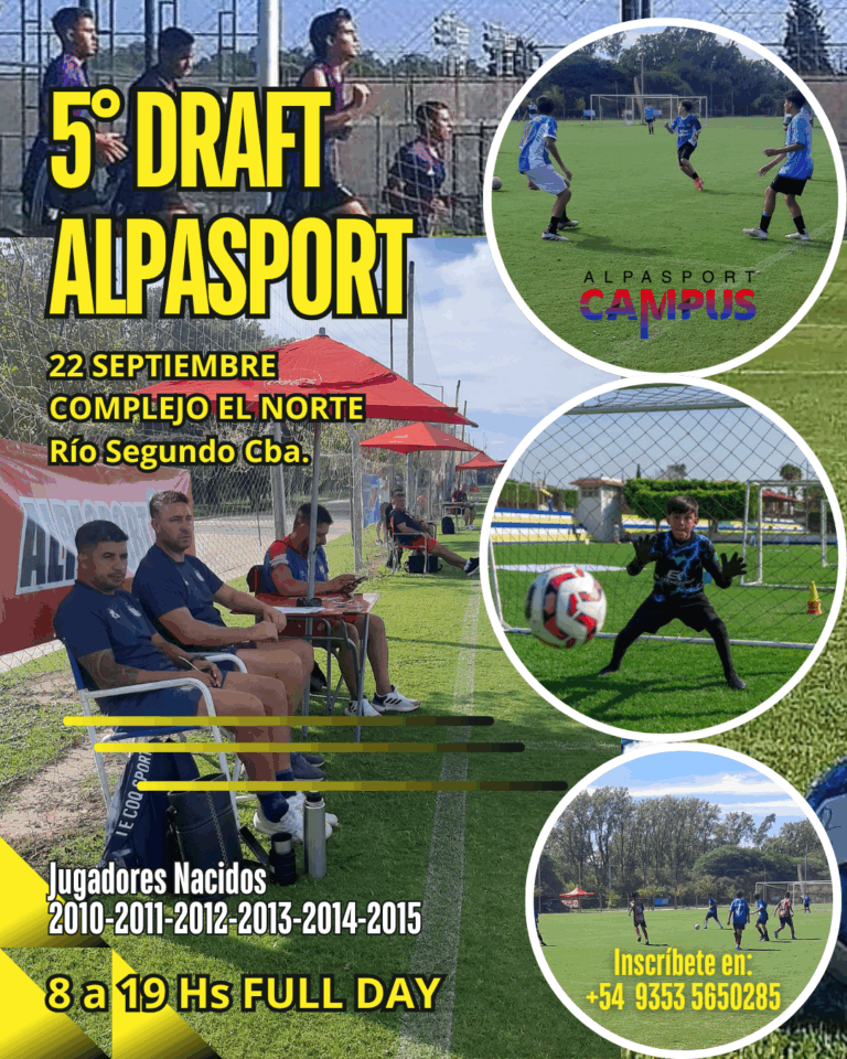 PRUEBA de Jugadores de Futbol: Mostra Tu Talento en el «DRAFT de ALPASPORT» de Septiembre